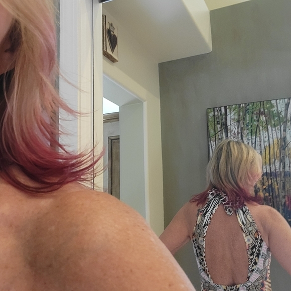 Abstract print long dress - Picture 6 of 6